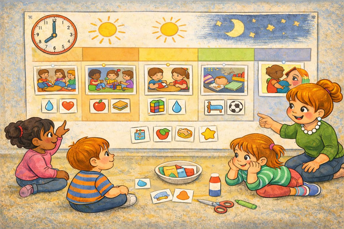 Our Day at Kindergarten - Activity and Needs Timeline